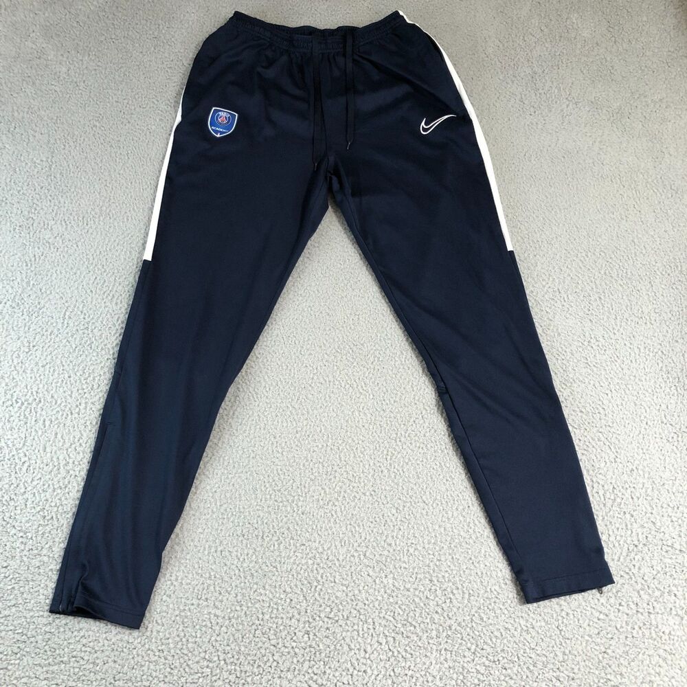 Paris Saint Germain Joggers men Medium Blue Nike Zip Ankle Dri-Fit Basketball